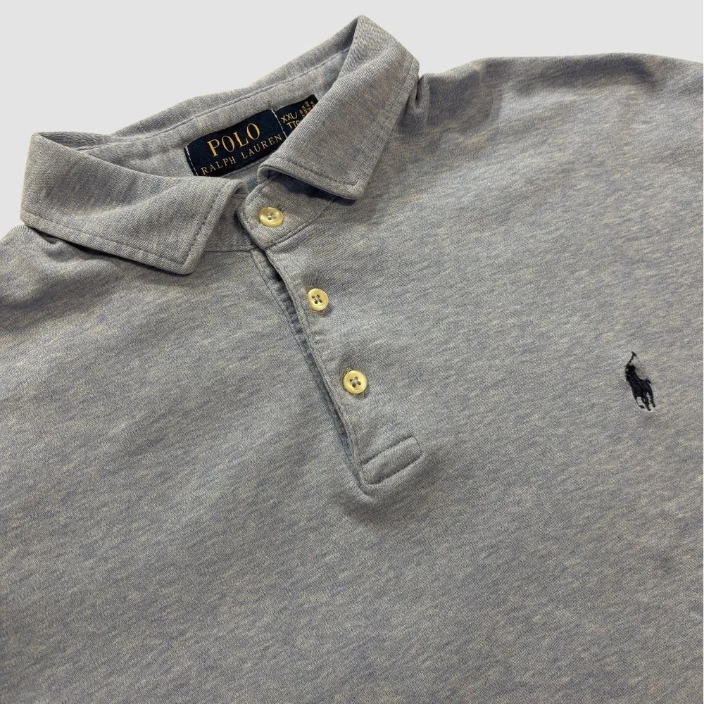 Polo Ralph Lauren Men's 2XL Short‎ Sleeve Polo Blue Heather